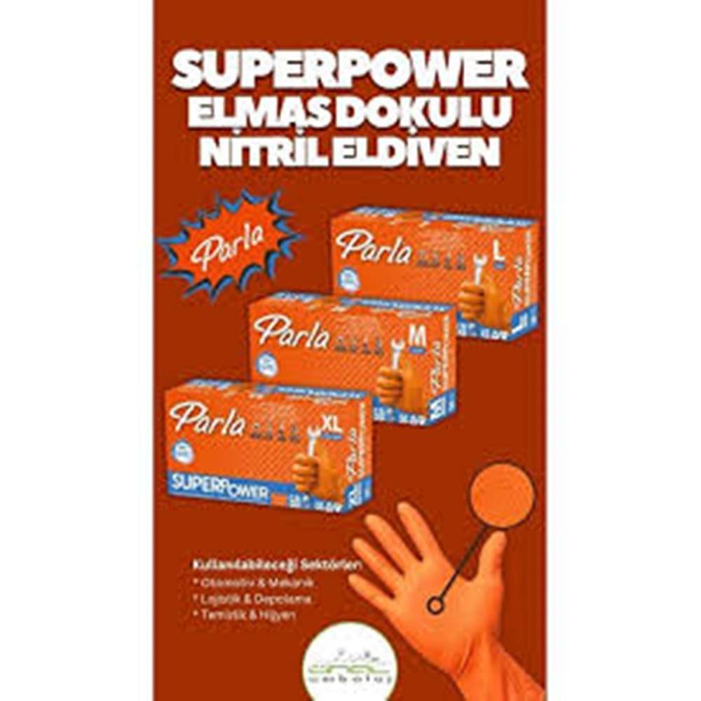 PARLA SÜPERPOWER TURUNCU ELMAS L 50*10
