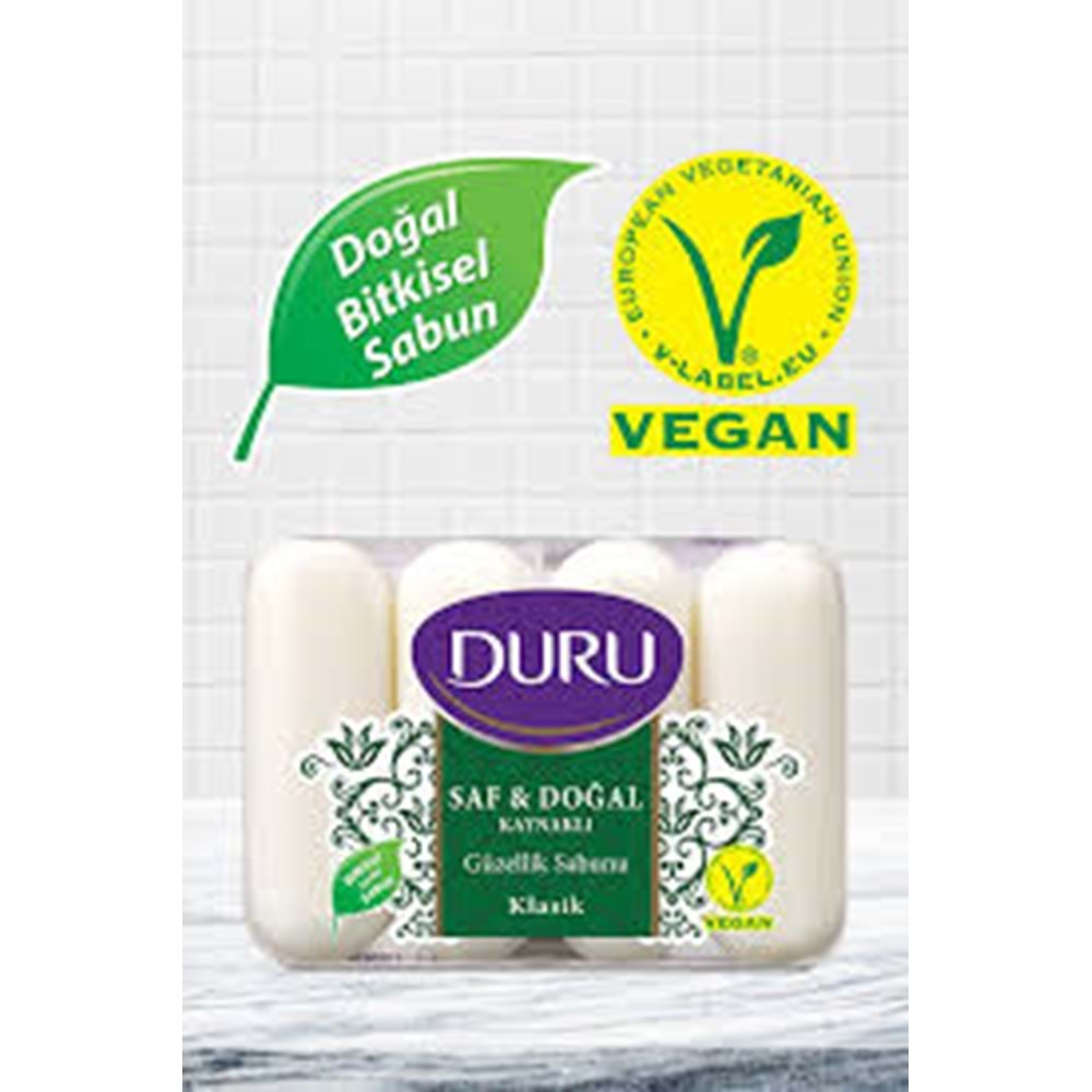 DURU GÜZELLİK SABUNU DOĞAL 4*70 GR