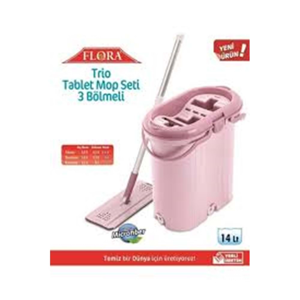 FLORA TRİO TABLETMOP SETİ 14 LT F444