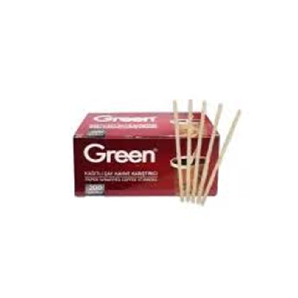 GREEN KAĞIT SARGILI BAMBU KARIŞTIRICI 200 LÜ