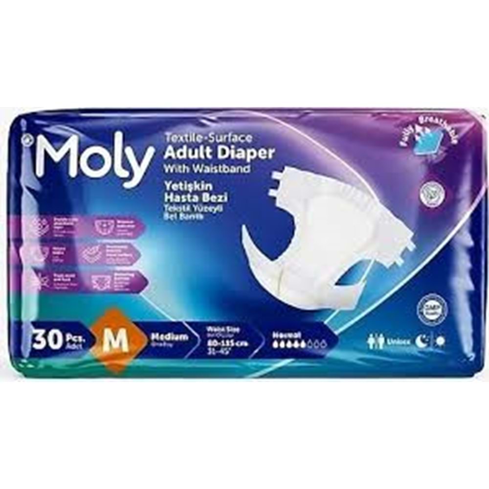 MOLY HASTA BEZİ BEL BANTLI M 30 LU