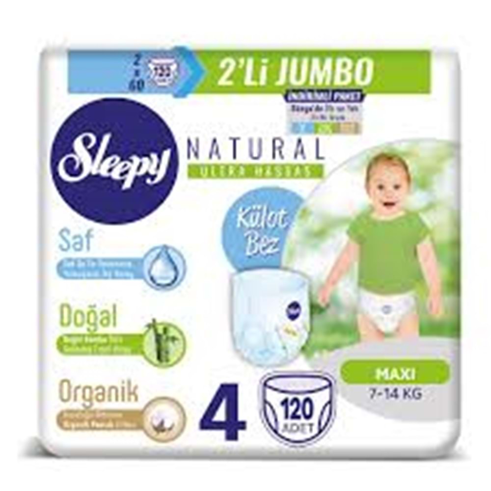 SLEEPY 2 Lİ JUMBO 4 NO MAXİ 52Lİ 714 KG