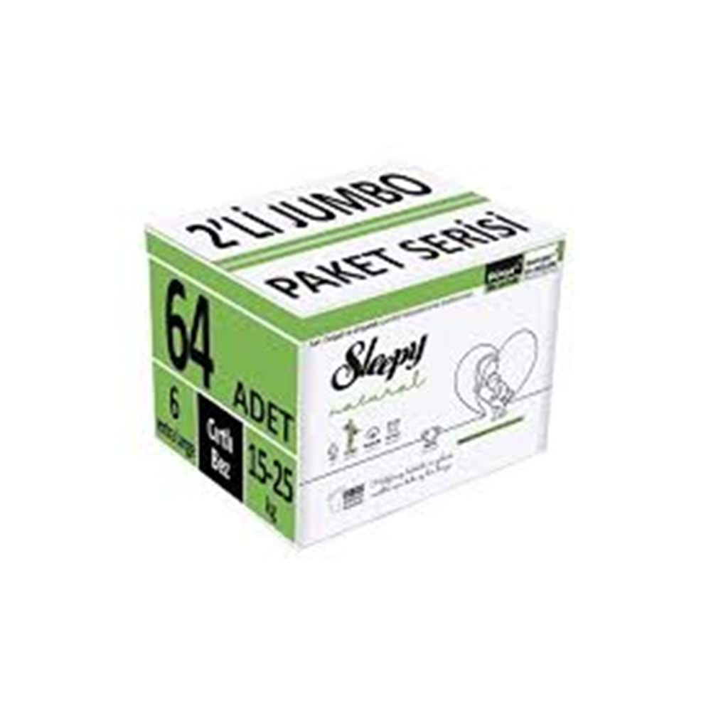 SLEEPY 2 Lİ JUMBO 1 NO 64 LÜ 25 KG