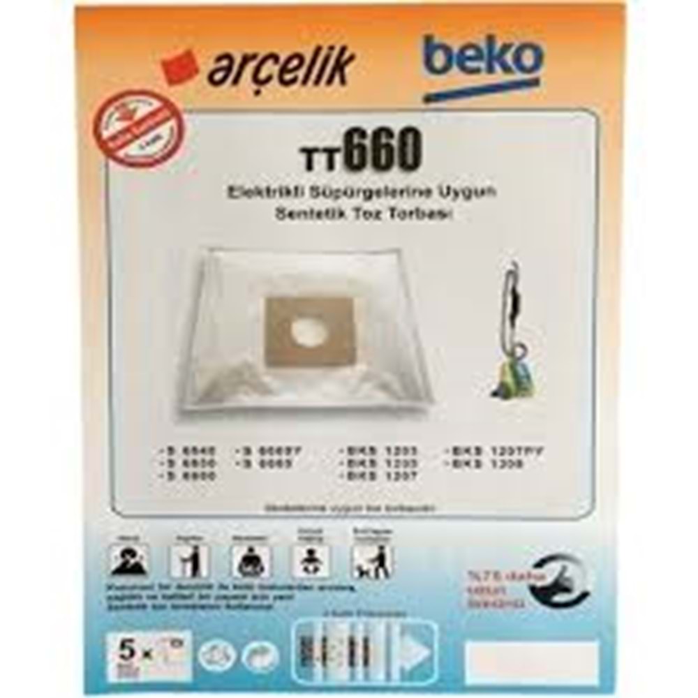 SÜPÜRGE TORBASI ARÇELİK BEKO TT 635 5 Lİ