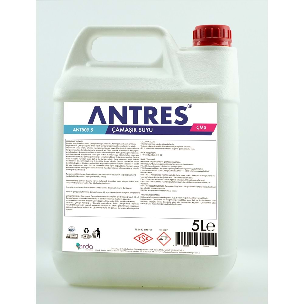 ANTRES ÇAMAŞIR SUYU 5 LT
