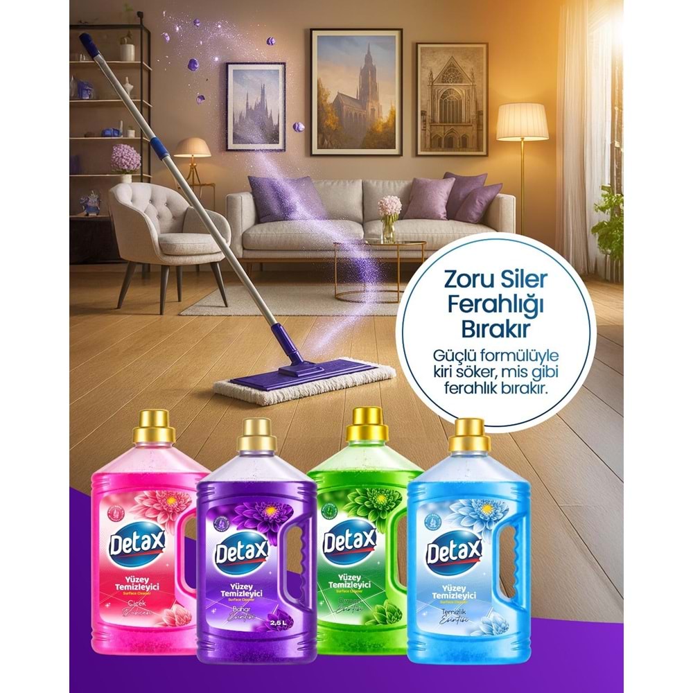 DETAX YÜZEY TEMİZLEYİCİ DÜŞ BAHÇ. 2450 ML