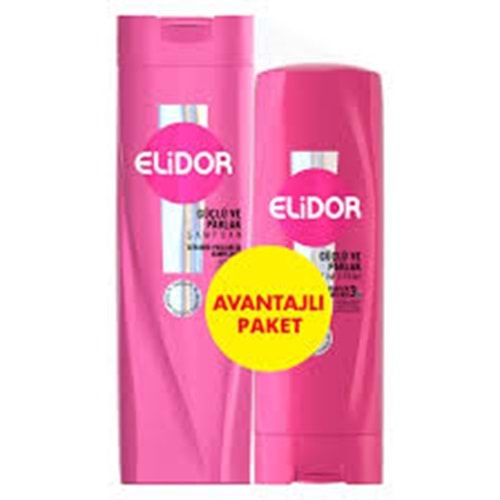 ELİDOR AVANTAJ PAKET GÜÇLÜ VE PARLAK 400 ML+200 ML PEMBE