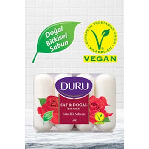 DURU GÜZELLİK SABUNU GÜL 4*70 GR