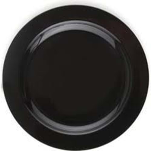 PLASTİK PORSELEN GÖRÜNÜMLÜ SİYAH 19 CM 10 LU