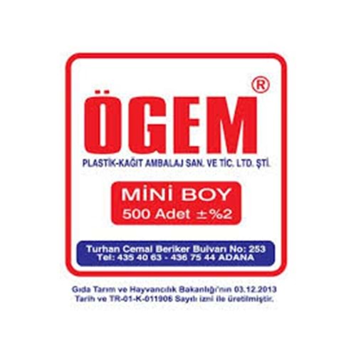 ÖGEM MİNİ 500 LÜ HIŞIR
