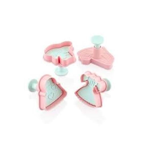 SELİNAY 4LÜ BASMALI ŞEKER HAMUR KESİCİ