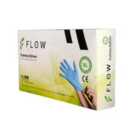 FLOW TPE ELDİVEN MAVİ 200 LÜ XL BOY