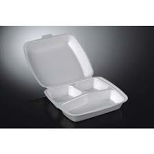 LÜX 3 GÖZ KAPAKLI KÖPÜK KASE 100 LÜ