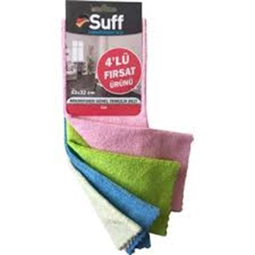 SUFF MİKROFASERTUCH ROSE 3232 4LÜ