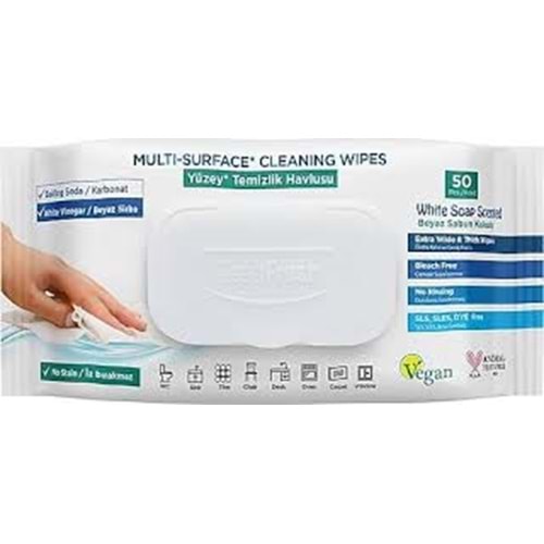 DEEP FRESH ISLAK TEMİZLİK HAVLUSU 50 Lİ