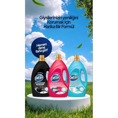 DETAX SIVI ÇAMAŞIR DETERJANI SIK YIKANAN 3 LT