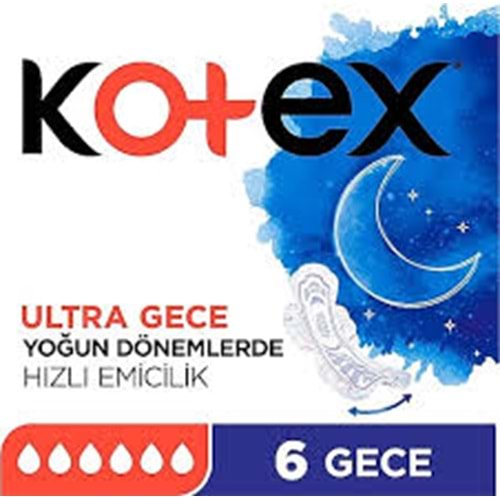KOTEX TEKLİ GECE 6 LI