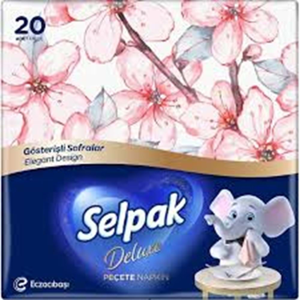 SELPAK DESENLİ NAPKİN PEÇETE 20 Lİ