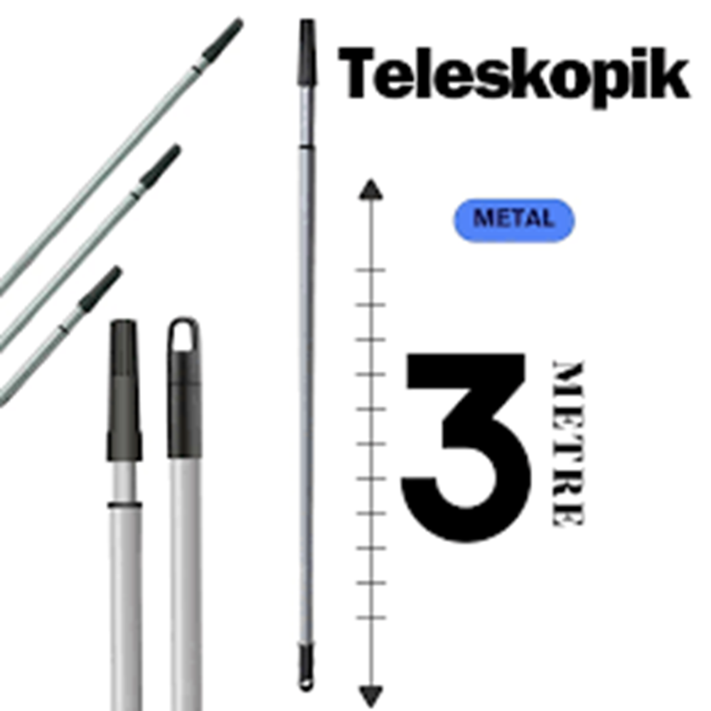 FLORA METAL TELESKOPİK SOPA 3 MT FT727