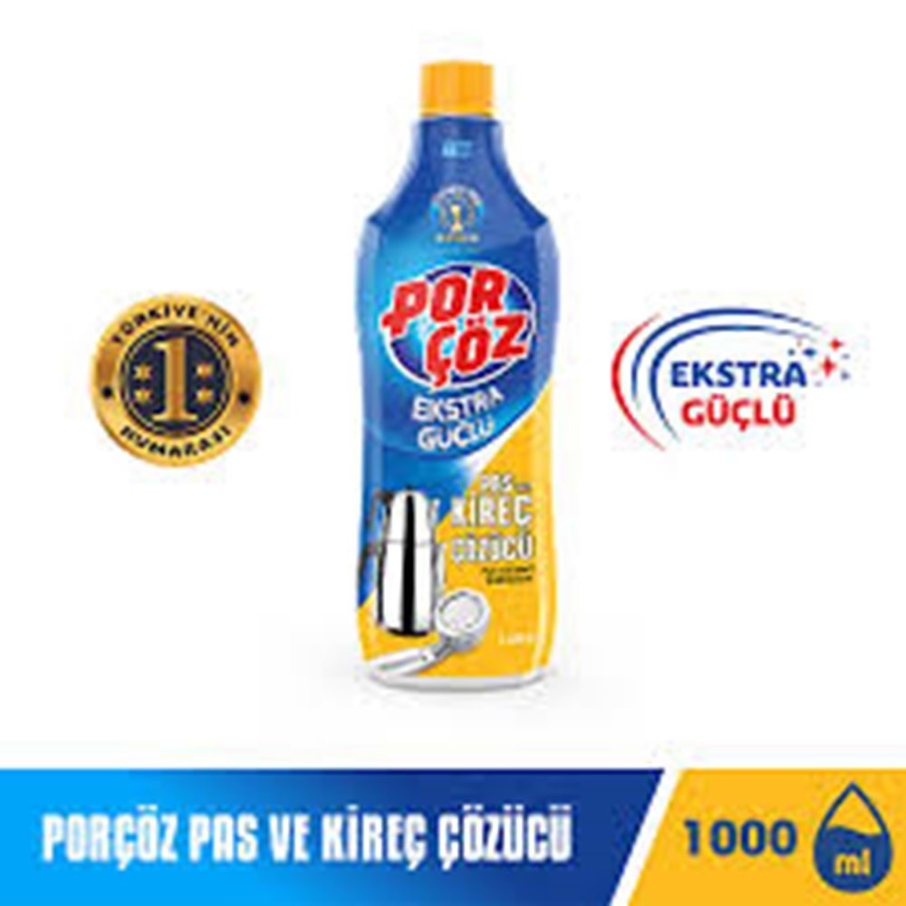 PORÇÖZ KİREÇ VE PAS SÖKÜCÜ 1000 ML