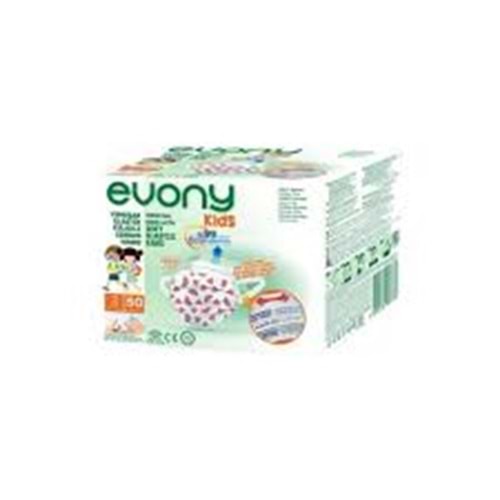 ONLY EVOBEYOND KİDS MASKE BEYAZ 50 Lİ